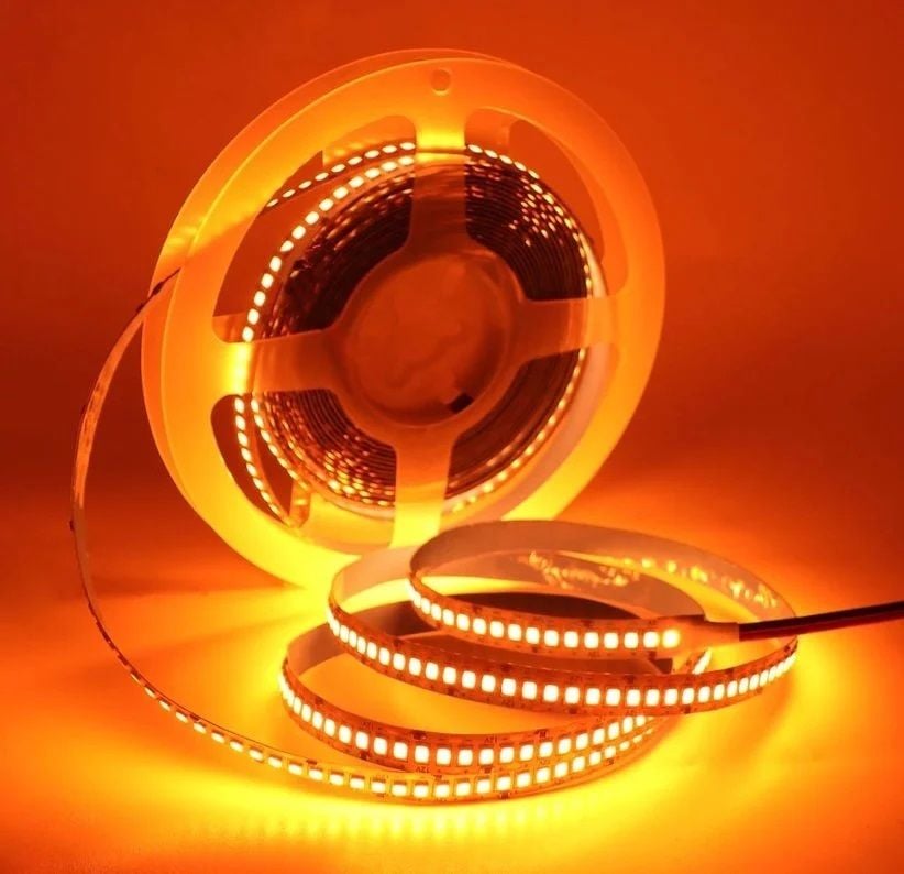 Cata 12V 240 Çipli İç Mekan Şerit Led Amber (5 METRE)