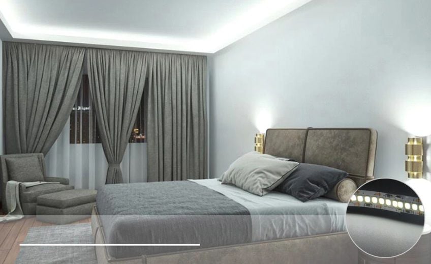 Cata 12V 240 Çipli İç Mekan Şerit Led Beyaz Işık (5 METRE)