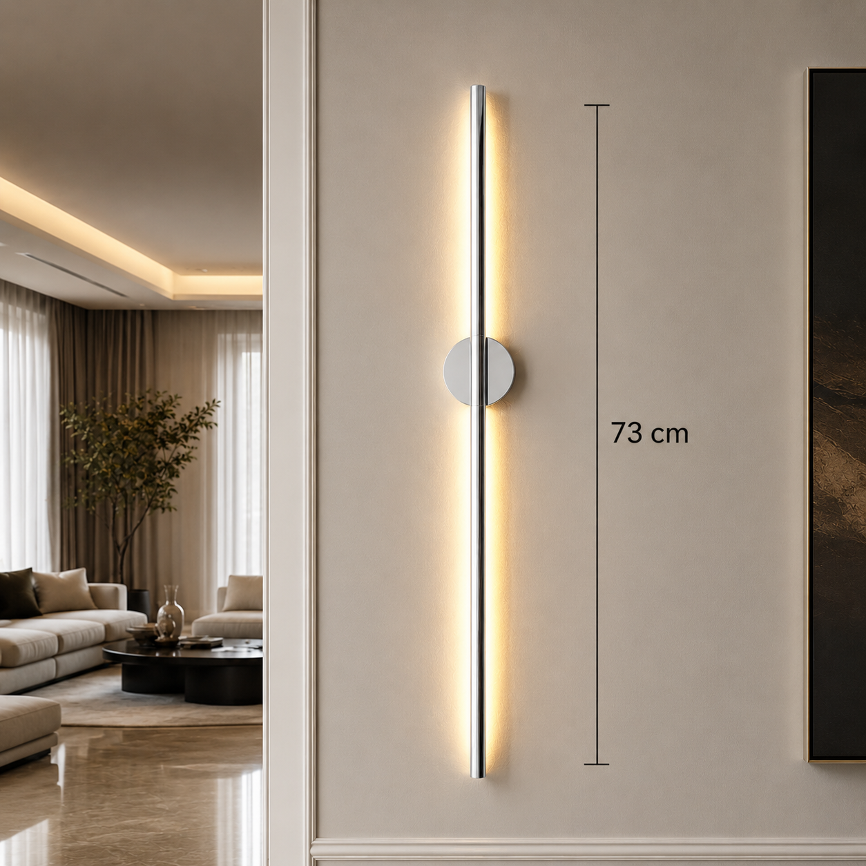 CATA ÇUBUK TABLO APLİK KROM KASA GÜNIŞIĞI