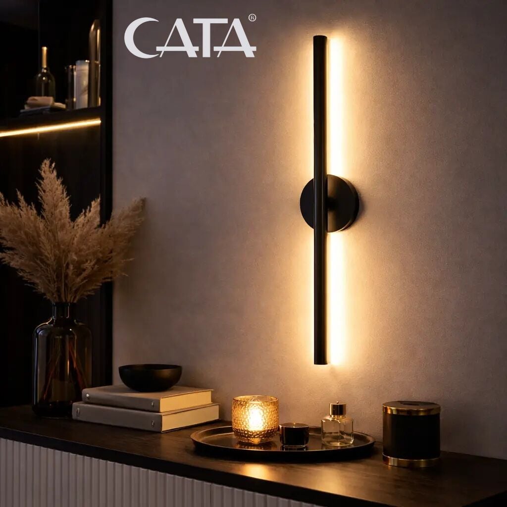 CATA ÇUBUK TABLO APLİK SİYAH KASA GÜNIŞIĞI