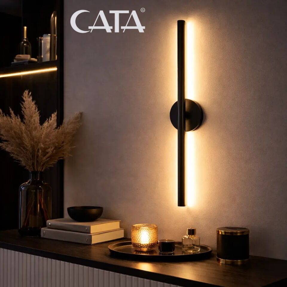CATA ÇUBUK TABLO APLİK SİYAH KASA GÜNIŞIĞI