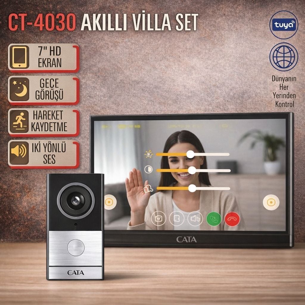 CATA AKILLI VİLLA SET ( 7 İNÇ EKRAN )