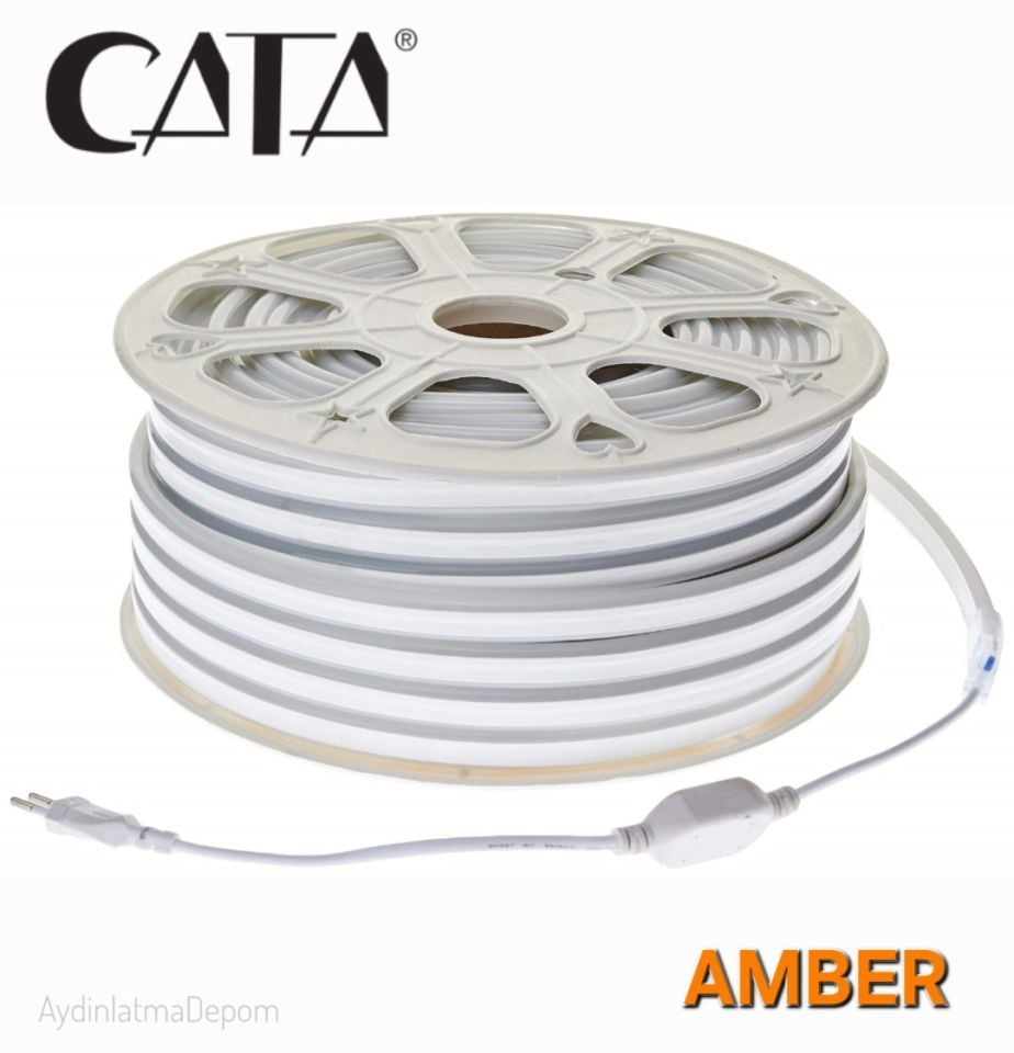 CATA 220 VOLT NEON LED AMBER 50 METRE