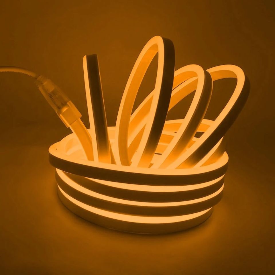 CATA 220 VOLT NEON LED AMBER 50 METRE