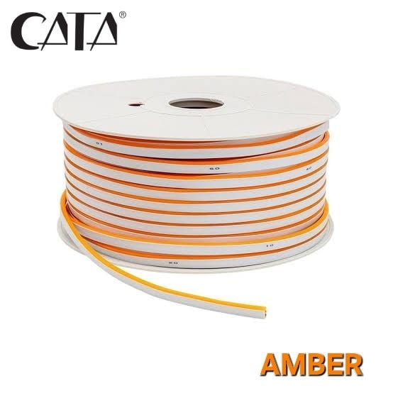 CATA 12 VOLT AMBER NEON LED (50 METRE)