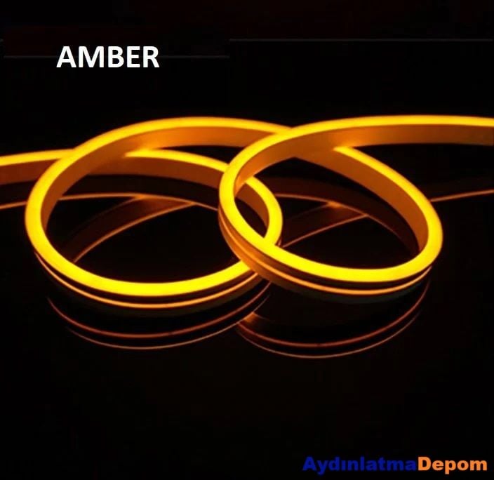 CATA 12 VOLT AMBER NEON LED (50 METRE)