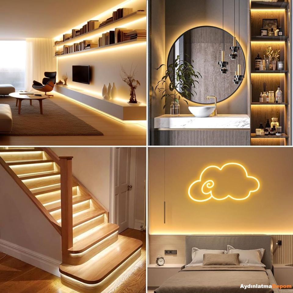 CATA 12 VOLT AMBER NEON LED 50 METRE