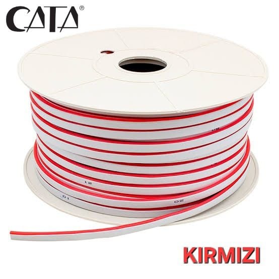 CATA 12 VOLT KIRMIZI NEON LED 50 METRE