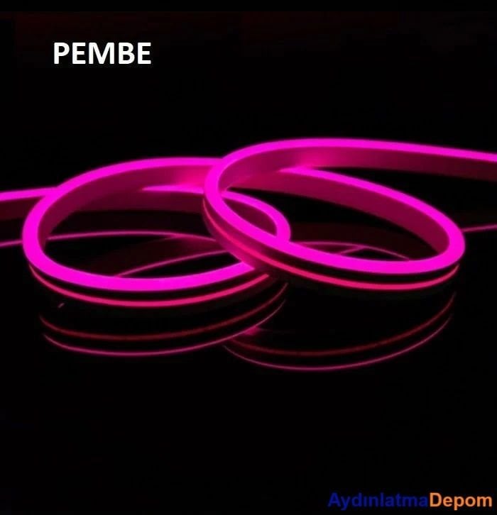 Cata 12V Pembe Neon Led (50 Metre)