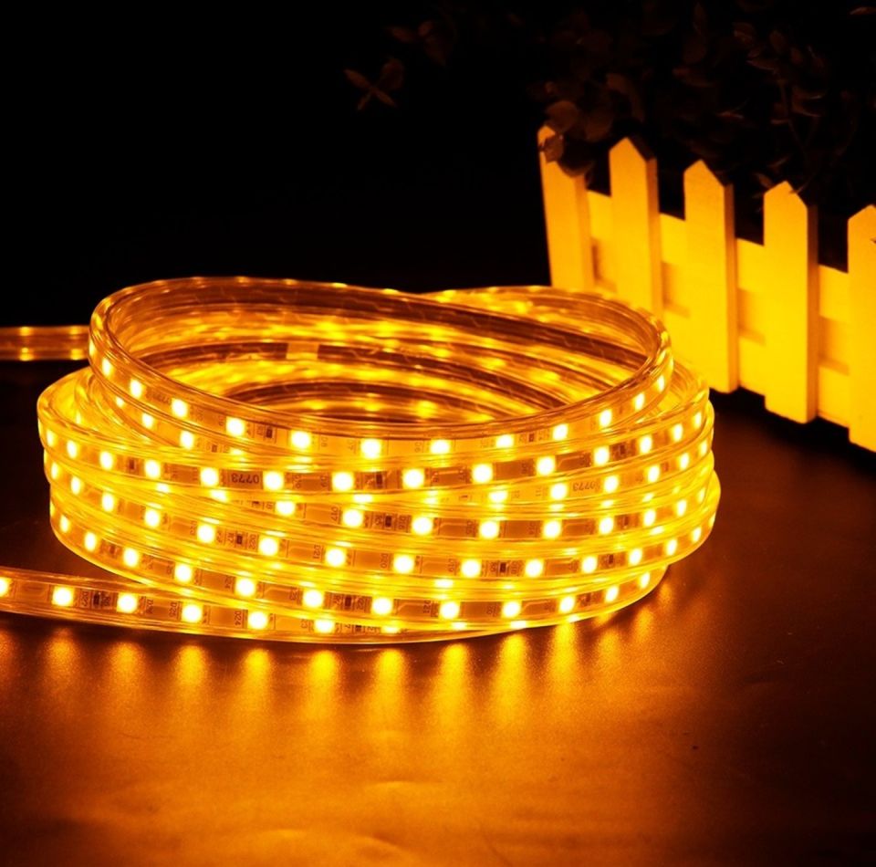 Cata 220 Volt Dış Mekan Hortum Led Amber ( 100 M )