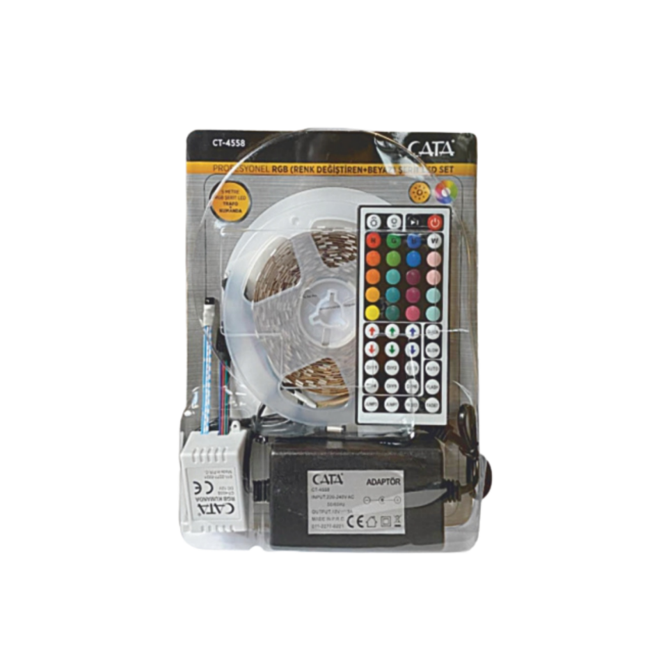 Cata Profesyonel Rgb Şerit Led Set (60 Cip 5050)